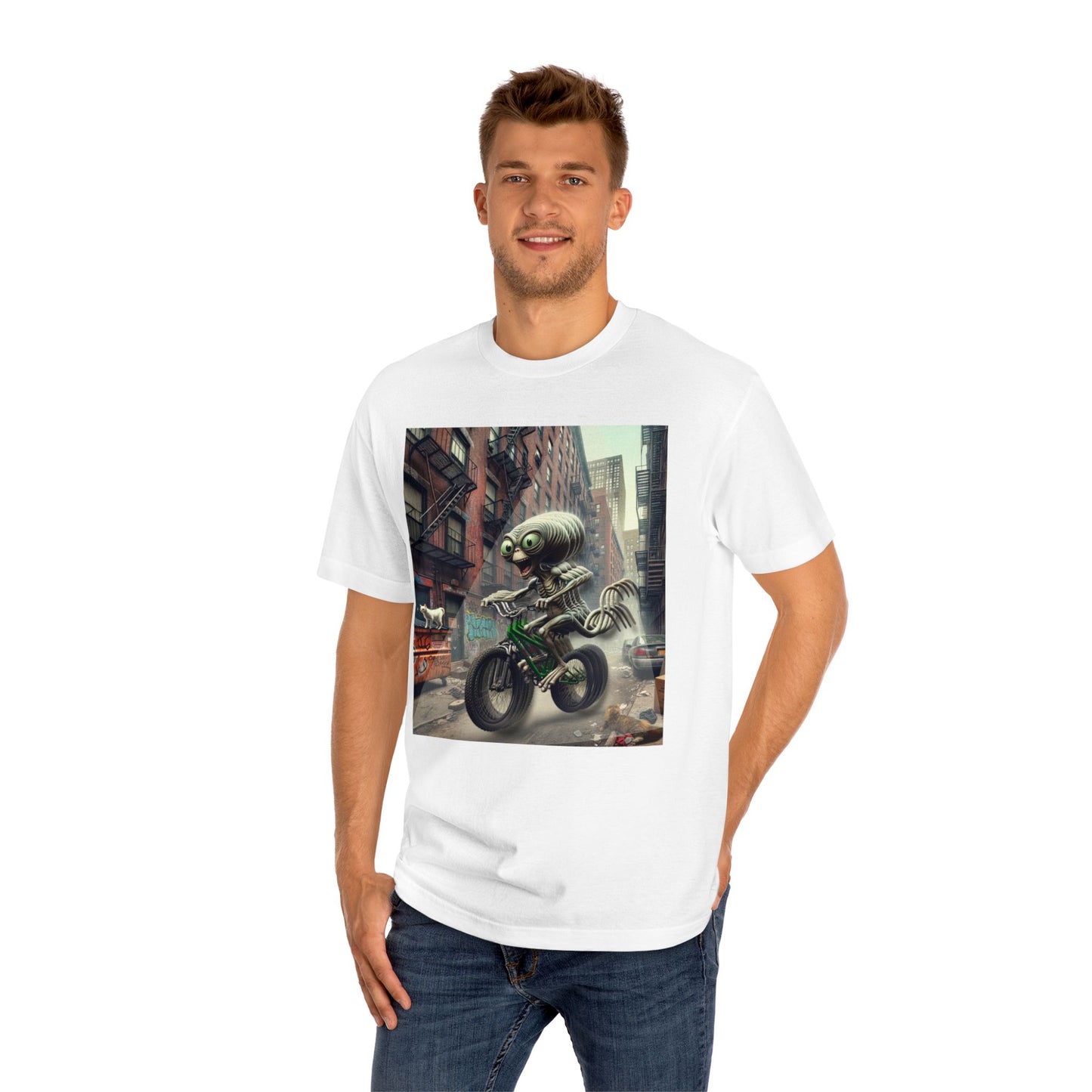 Alien Rider in the Alley