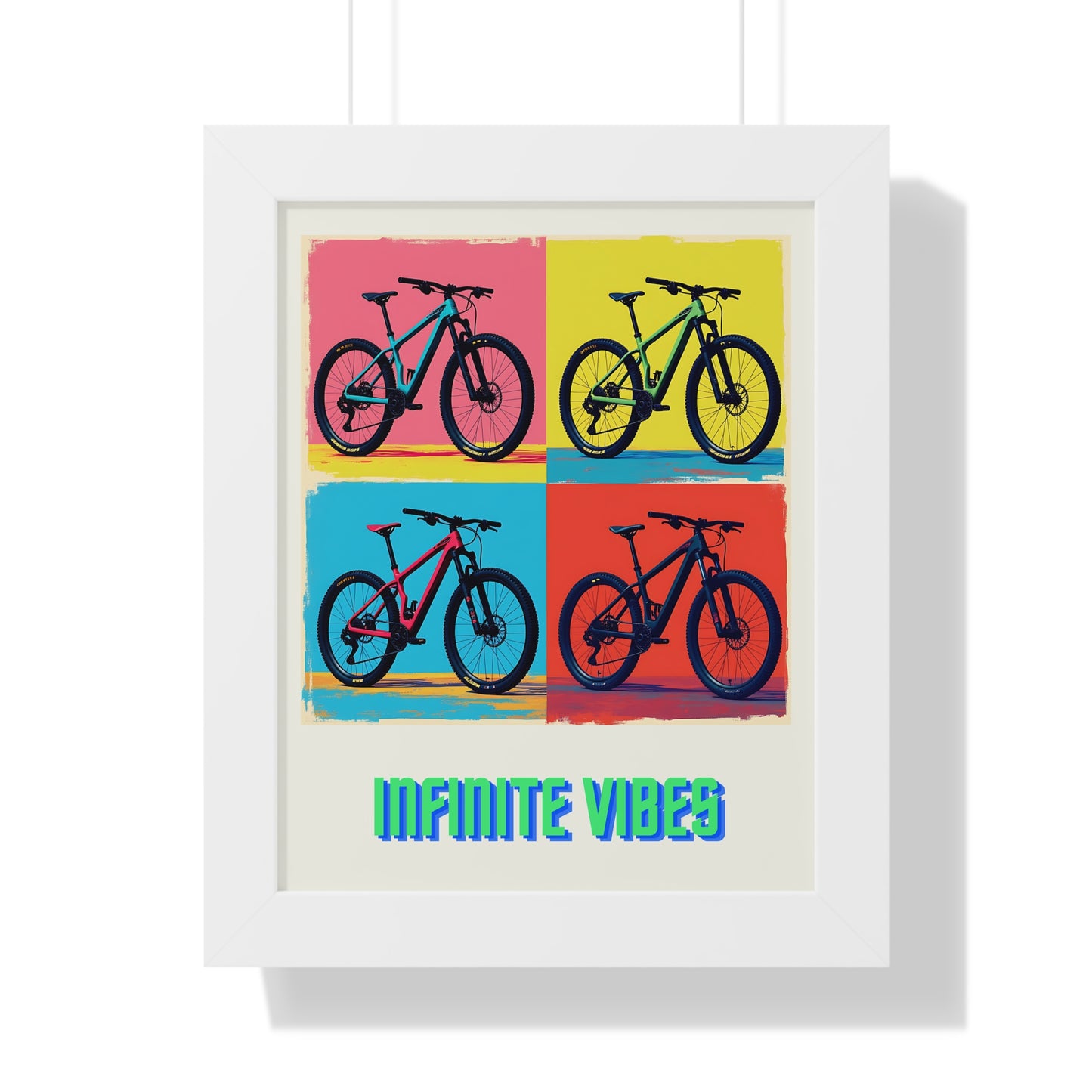 Infinite Vibes Pop Art Mountain Bike Poster