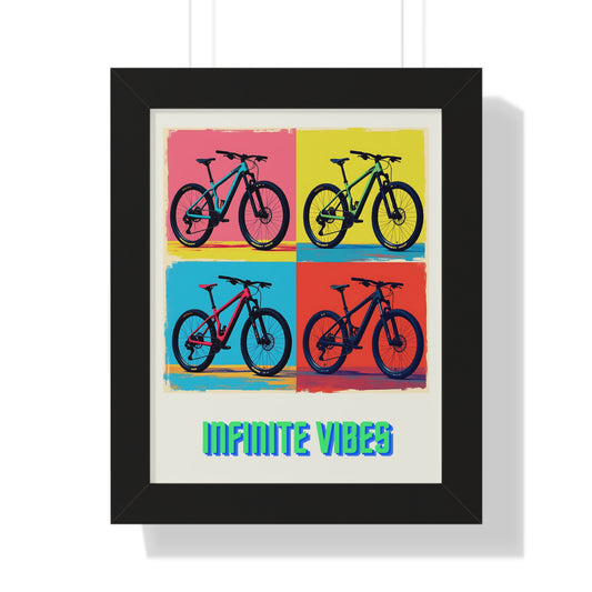 Infinite Vibes  Pop Art Mountain Bike Poster